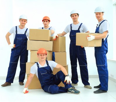 Moving day setup and placement for office relocation in Surrey