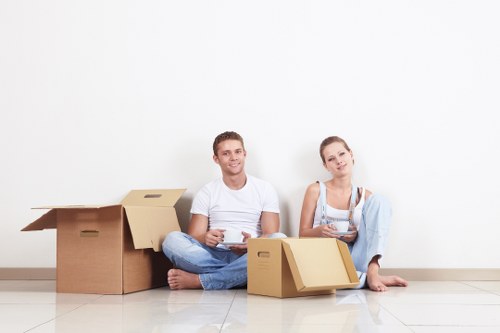 Office relocation transport arranged by Surrey removals team