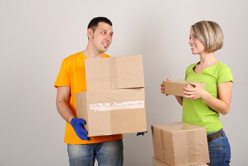 Careful handling of student belongings during a Surrey relocation